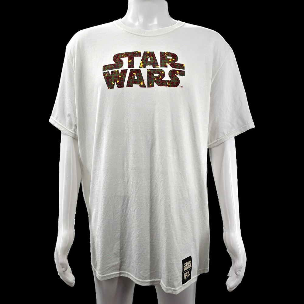 Funko Star Wars Futura Laboratories Graphic T-Shirt White Men's 2XL Crew Retro